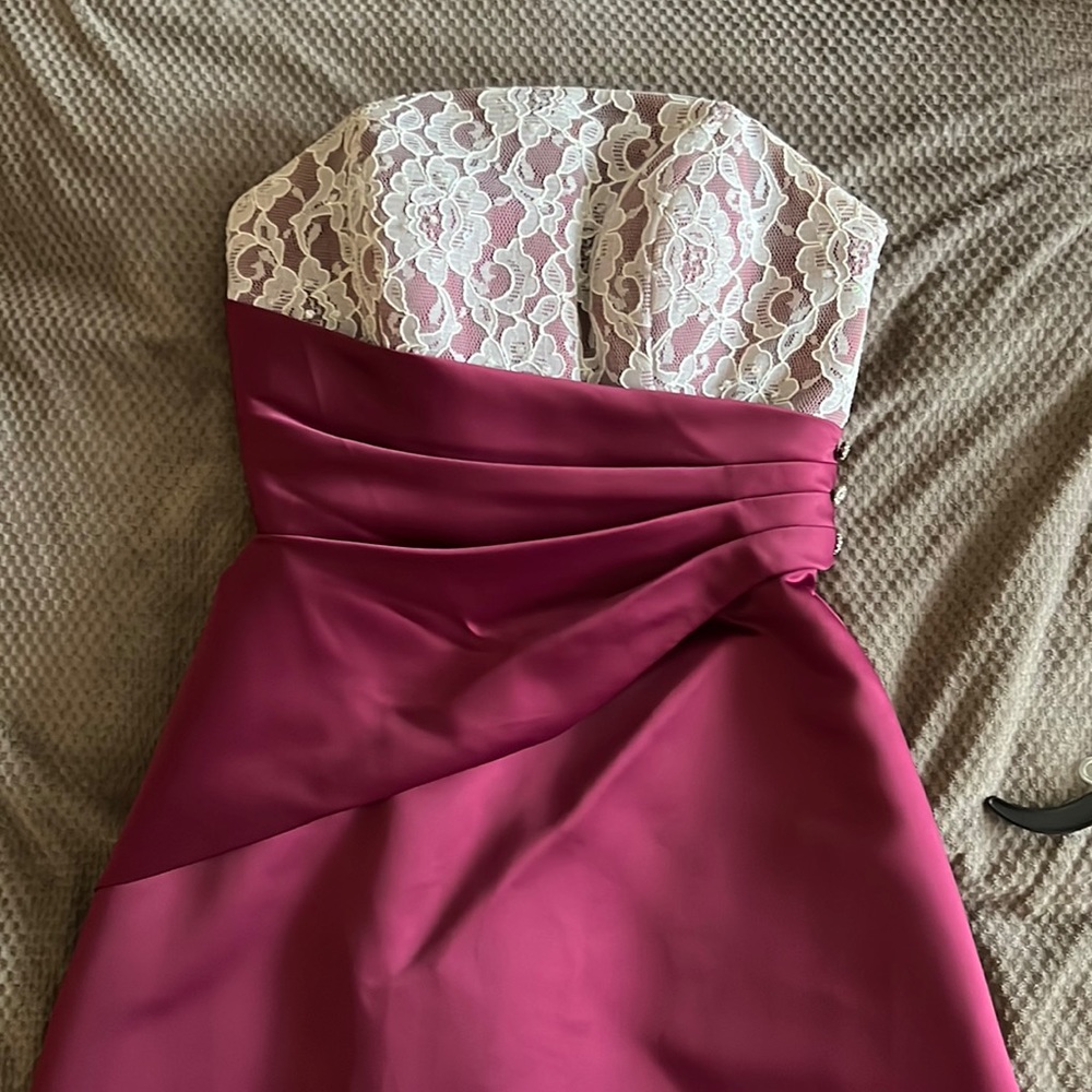 Bridesmaid dress.